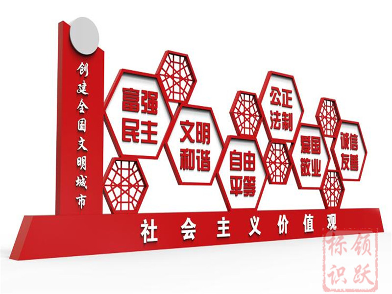 科尔沁左翼后党建标识牌制作